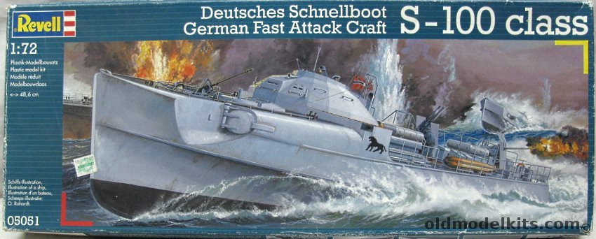 Revell 1/72 S-100 Class German Fast Attack Craft, 05051 plastic model kit